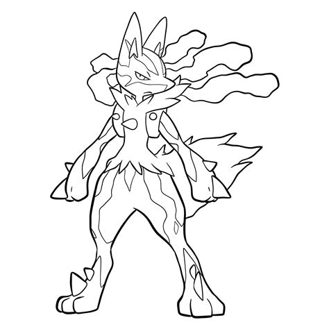mega lucario drawing|Iba pa.